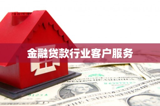常州金融贷款行业客户服务